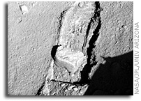 Rock Moved by Mars Lander Arm