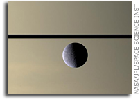 NASA Cassini Image: Icy Profile