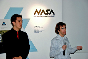 Art Center students presenting their designs