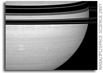 NASA Cassini Saturn Image: A Capital Storm