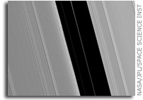 NASA Cassini Saturn Image: Pan's Gap
