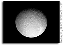 NASA Cassini Saturn Image: Crater Comparison