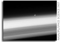 NASA Cassini Saturn Image: Stellar Horizon