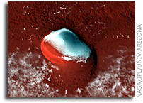 HiRISE Camera Reveals Rare Polar Martian Impact Craters