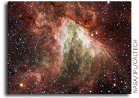 Rivers of Gas Flow Around Stars in New Space Image