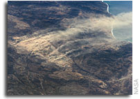NASA ISS Imagery: Dust plumes, Baja California, Mexico