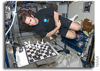 NASA Astronaut in Space Challenges Earthlings in Chess Match
