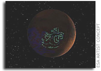Mars Express observes aurorae on the Red Planet