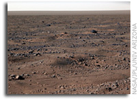 NASA Mars Phoenix Lander Digging and Analyzing Soil as Darkness Gathers
