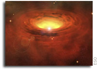 Astronomers resolve torus around star in another galaxy