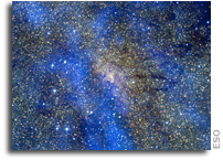 VLT and APEX Team Up to Study Flares from the Black Hole at the Milky Way's Core