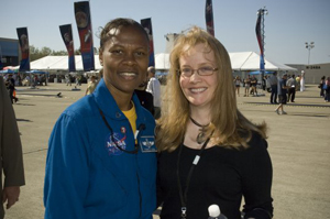 Shana Dale with Astronaut Cagle at Yuri Night, Ames Research Center