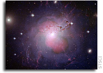 Hubble Sees Magnetic Monster in Erupting Galaxy