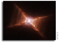 Astronomers spot cosmic dust fountain