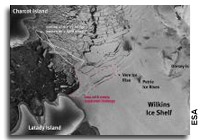 Satellite Imagery Shows Fragile Wilkins Ice Shelf Destabilized