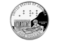 NASA Presents Coins Flown in Space to National Federation of the Blind