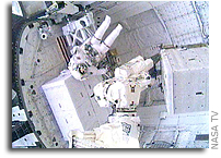 First Spacewalk of STS-128 Mission Complete