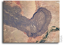 Black Point Lava Flow: Home to Desert RATS - As Seen From Orbit