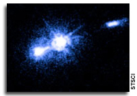 Black Hole Fireworks Captured by Hubble Telescope