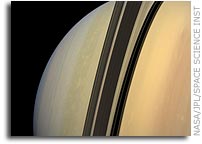 NASA Cassini Image: Shadow of Demarcation