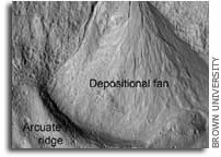 Gullies on Mars Show Tantalizing Signs of Recent Water Activity