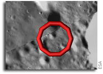 SMART-1 Maps Kaguya Lunar Impact Location
