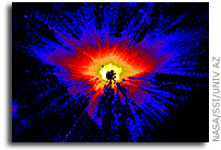 Warped Debris Discs Around Stars Are Blowin' in the Wind