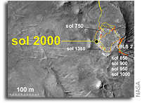 Mars Rover Spirit Hits 2,000 Sols