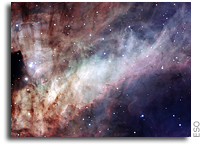 New Portrait of Omega Nebula's Glistening Watercolours