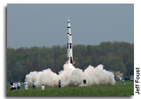 Saturn V Replica Takes Flight