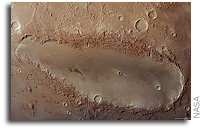 New Image of Mars's Mysterious Elongated Crater