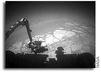 NASA Mars Rover Opportunity Studies Interesting Rocks 