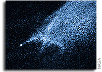 Suspected Asteroid Collision Leaves Trailing Debris