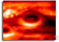 Jupiter's spot seen glowing