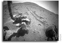 NASA Mars Spirit Rover: Toe-In Maneuver Before Drive