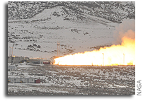 NASA's Space Shuttle Program Successfully Conducts Final Motor Test in Utah