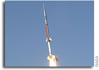Rocket Launched Carrying Student Spacecraft
