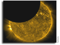 NASA's SDO Observes First Lunar Transit