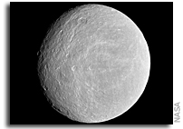 Cassini Finds Ethereal Atmosphere at Rhea