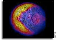 High Resolution Temperature Map of Mimas Released