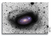 Galactic Tendrils Shed Light on Evolution of Spiral Galaxies