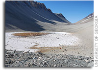 Research at Antarctica's 'Mars on Earth' reveals non-organic mechanism for production of important greenhouse gas