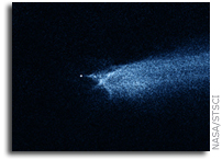 NASA's Hubble Captures First Images of Aftermath of Possible Asteroid Collision