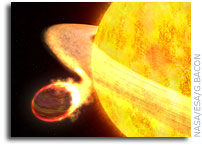 Hubble Finds A Star Eating A Planet