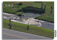 Space Shuttle Discovery Move Delayed When Water Main Break Closes KSC