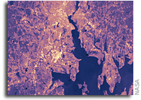 Satellites Pinpoint Drivers of Urban Heat Islands in the Northeast