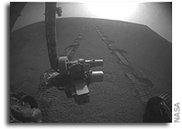 Mars Rover Opportunity Continues to Explore Santa Maria Crater 