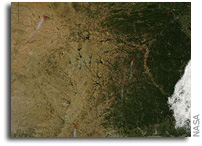 Image: Fires in Texas and Oklahoma As Seen From Space