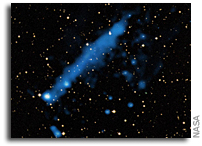 A Pulsar and Its Mysterious Tail