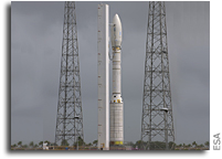 Vega  Launch Vehicle Getting Ready for Launch